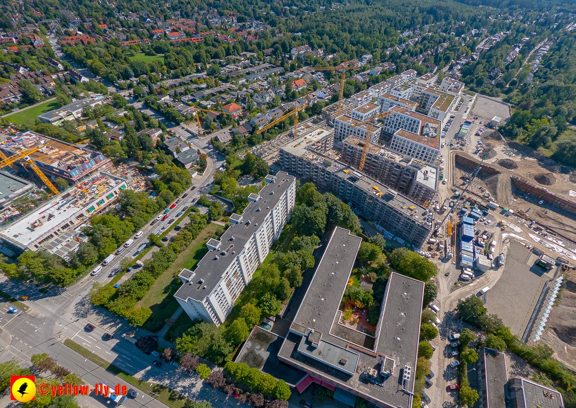 02.09.2023 - eine neue Baugrube auf dem Alexisquartier in Neuperlach
